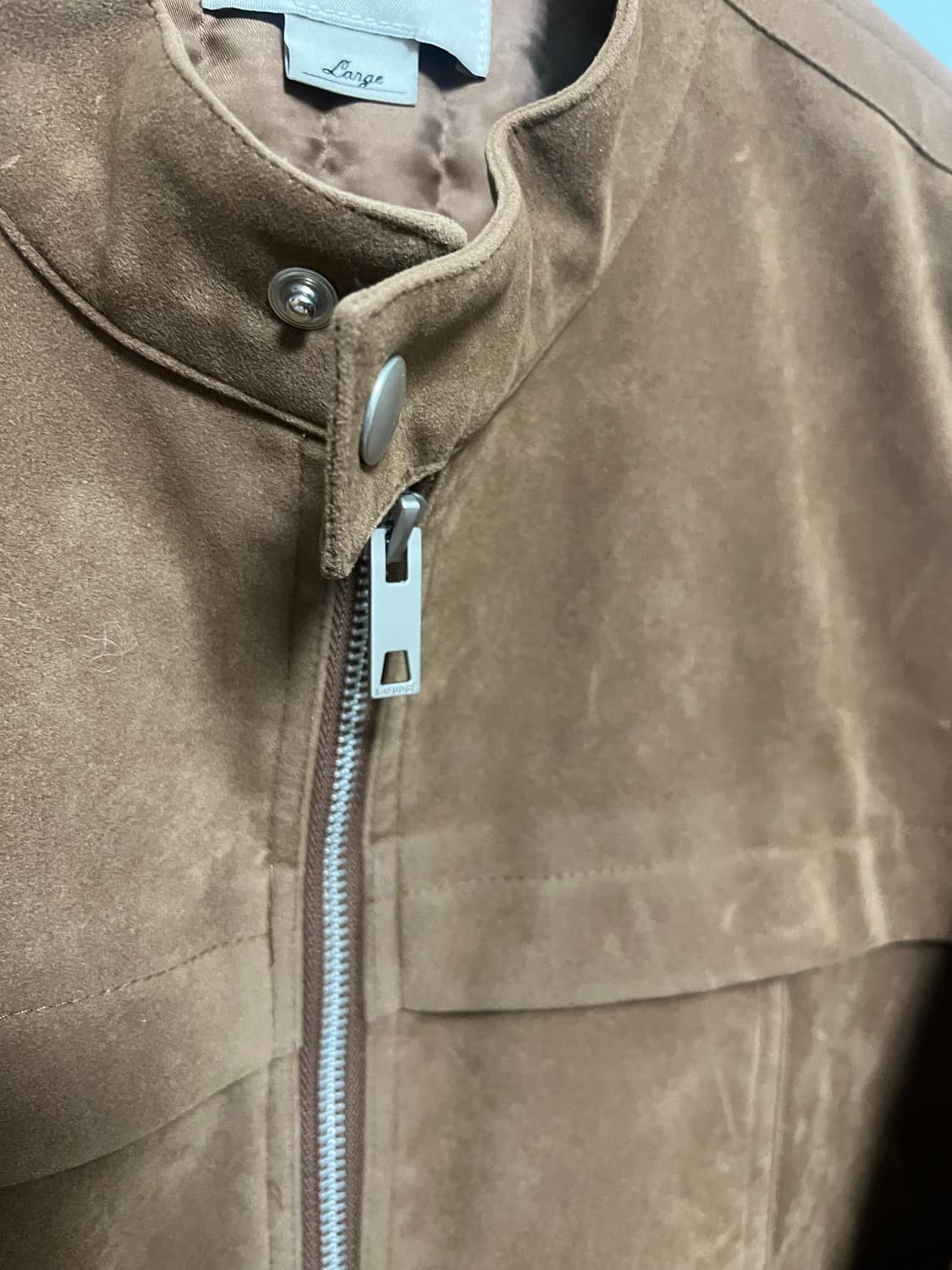 LAFUDGE 스웨이드 블루종 자켓 브라운 상품이미지2