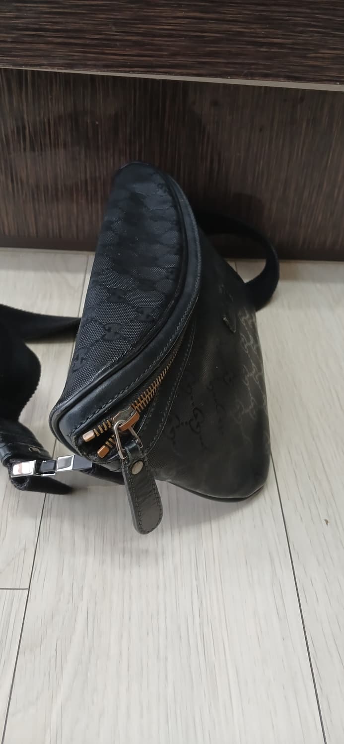 정품 구찌 블랙 힙색 벨트백   상품이미지2