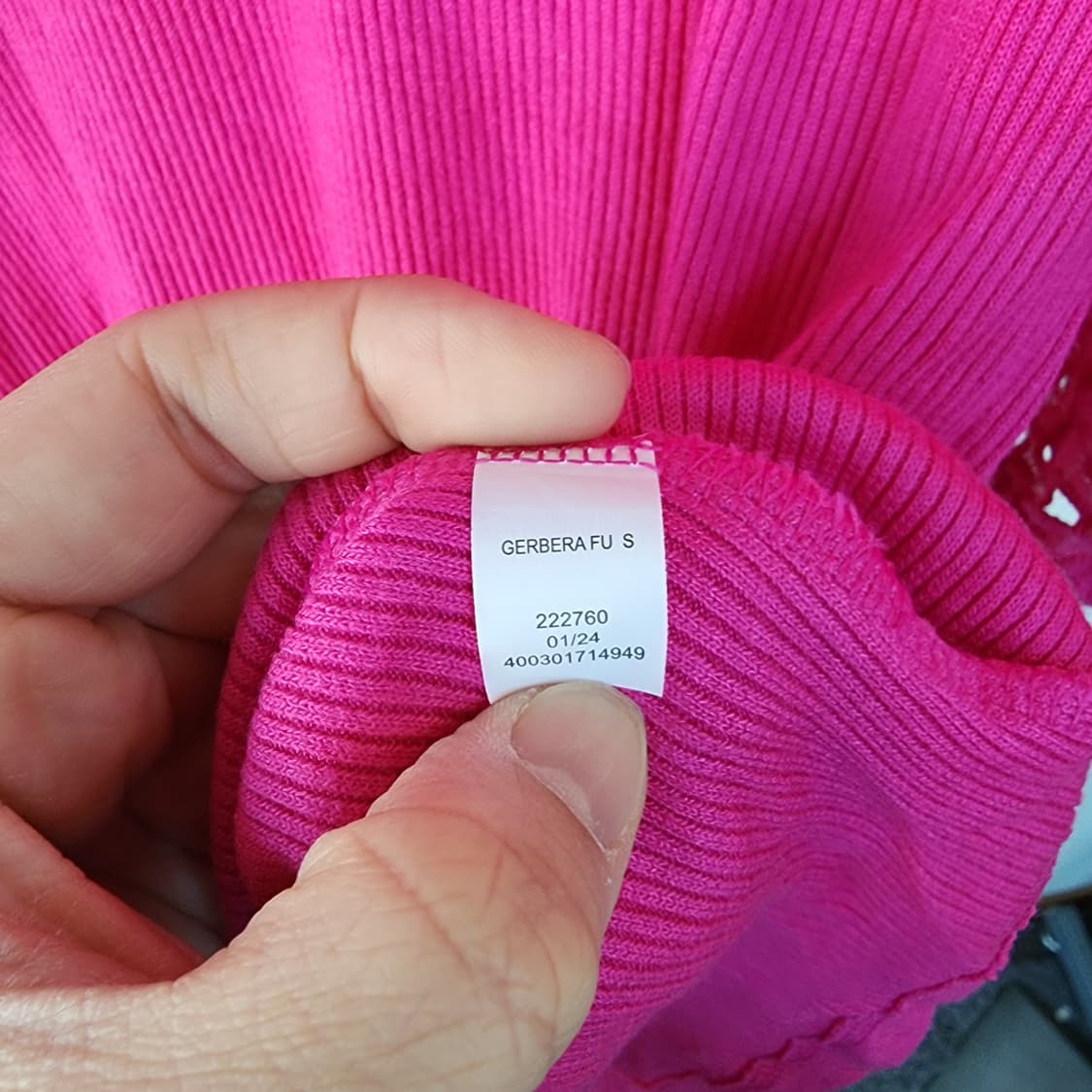 나인웨스트 펀칭 반팔 티셔츠 핑크 상품이미지5