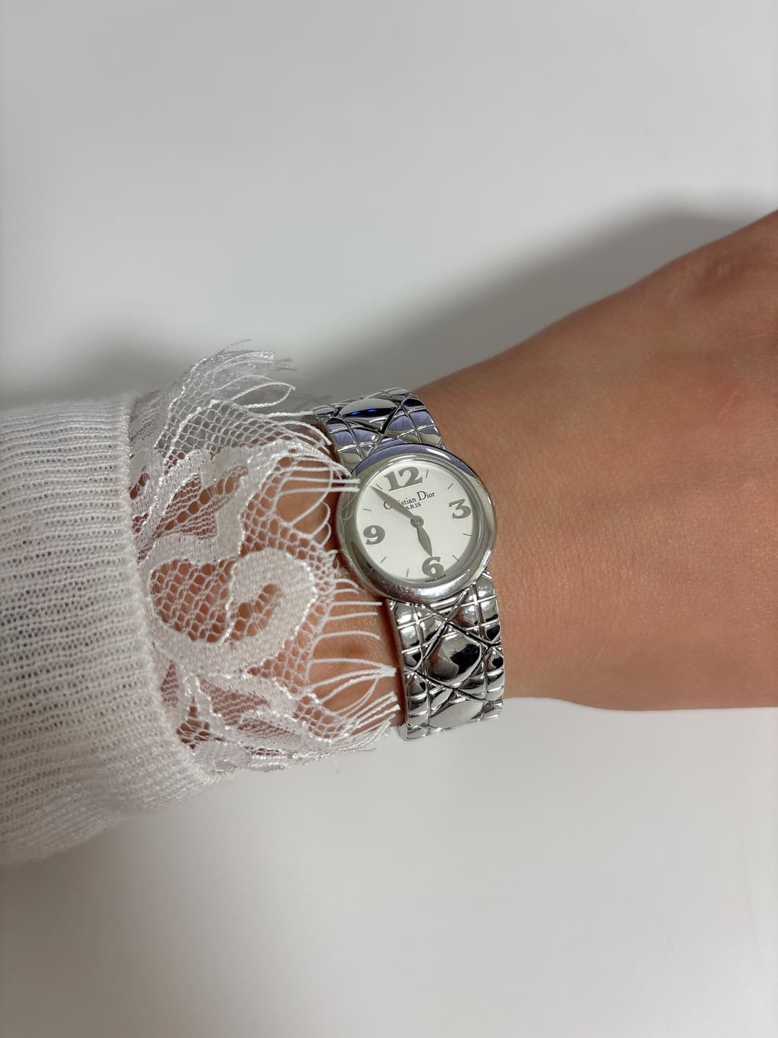 디올 까나쥬 여성 실버 손목시계 상품이미지3