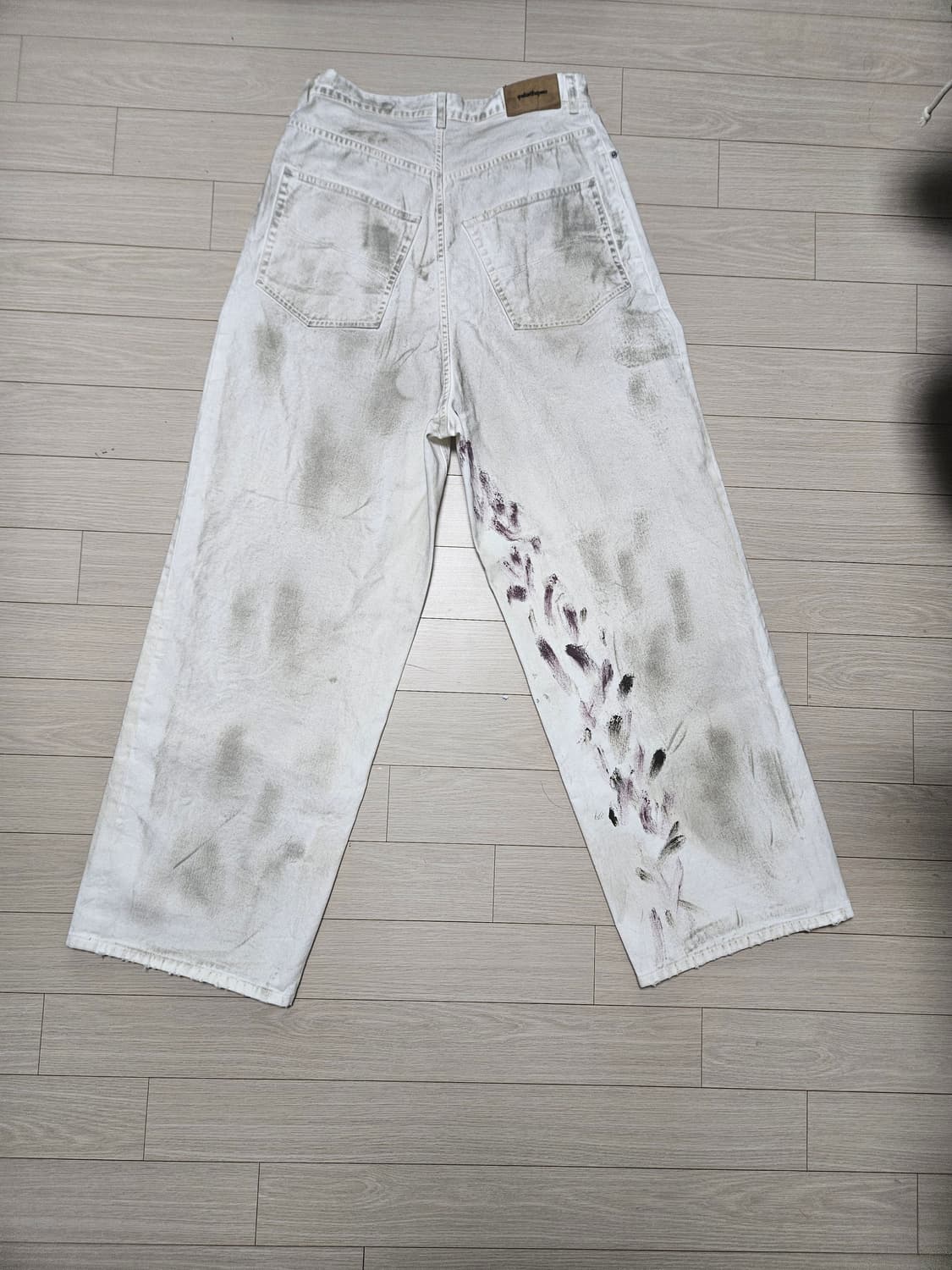 qap 더티 배기 팬츠 크림 상품이미지3