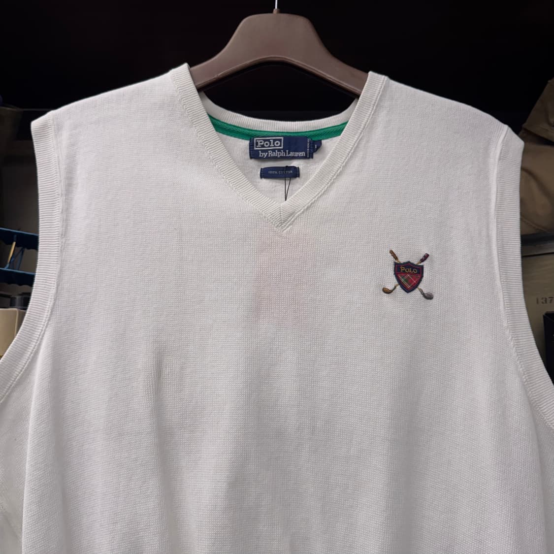 90s 폴로 랄프로렌 골프 로고 클래식 니트 베스트 프레피 N249 상품이미지3