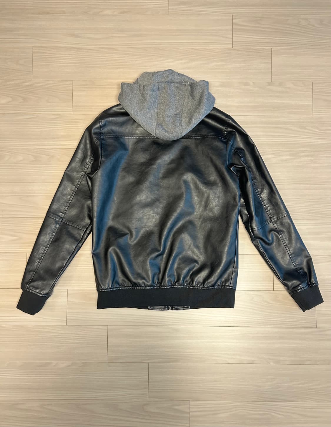 리 레더자켓 모자탈부착가능 상품이미지2