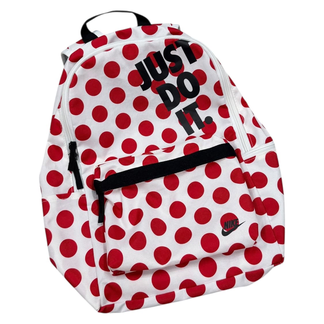나이키 빈티지 모리걸 도트 땡땡이 폴카 패턴 백팩 가방 화이트 레드 상품이미지2