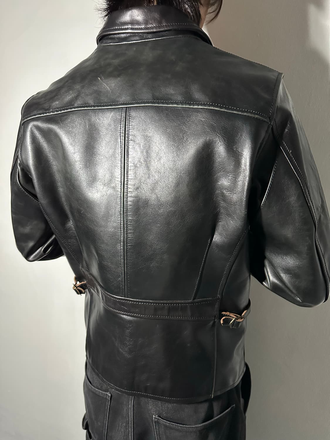 Cidu 차심 말가죽 레더 자켓 상품이미지2