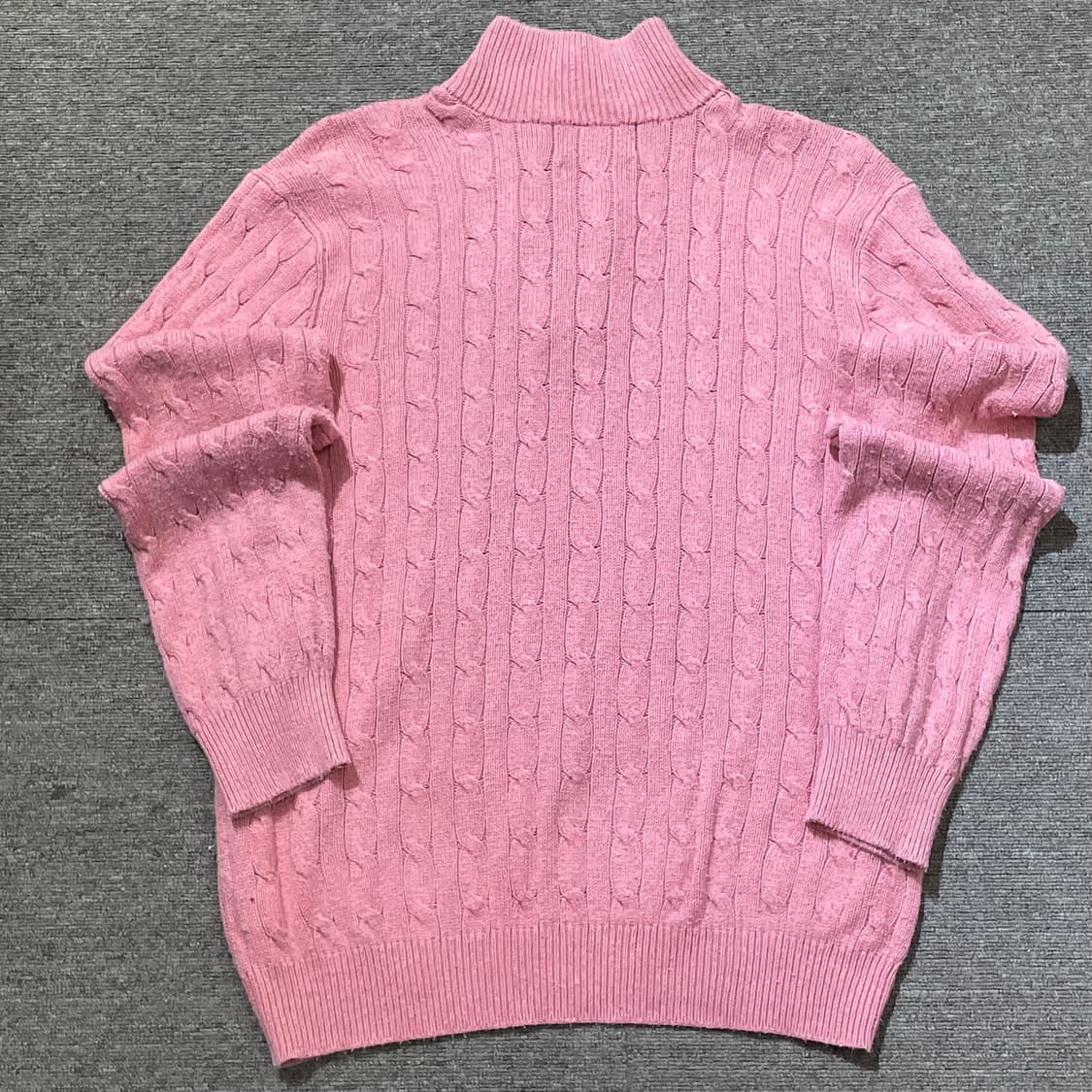 (L) POLO 폴로 랄프로렌 케이블 빈집업 니트 상품이미지8