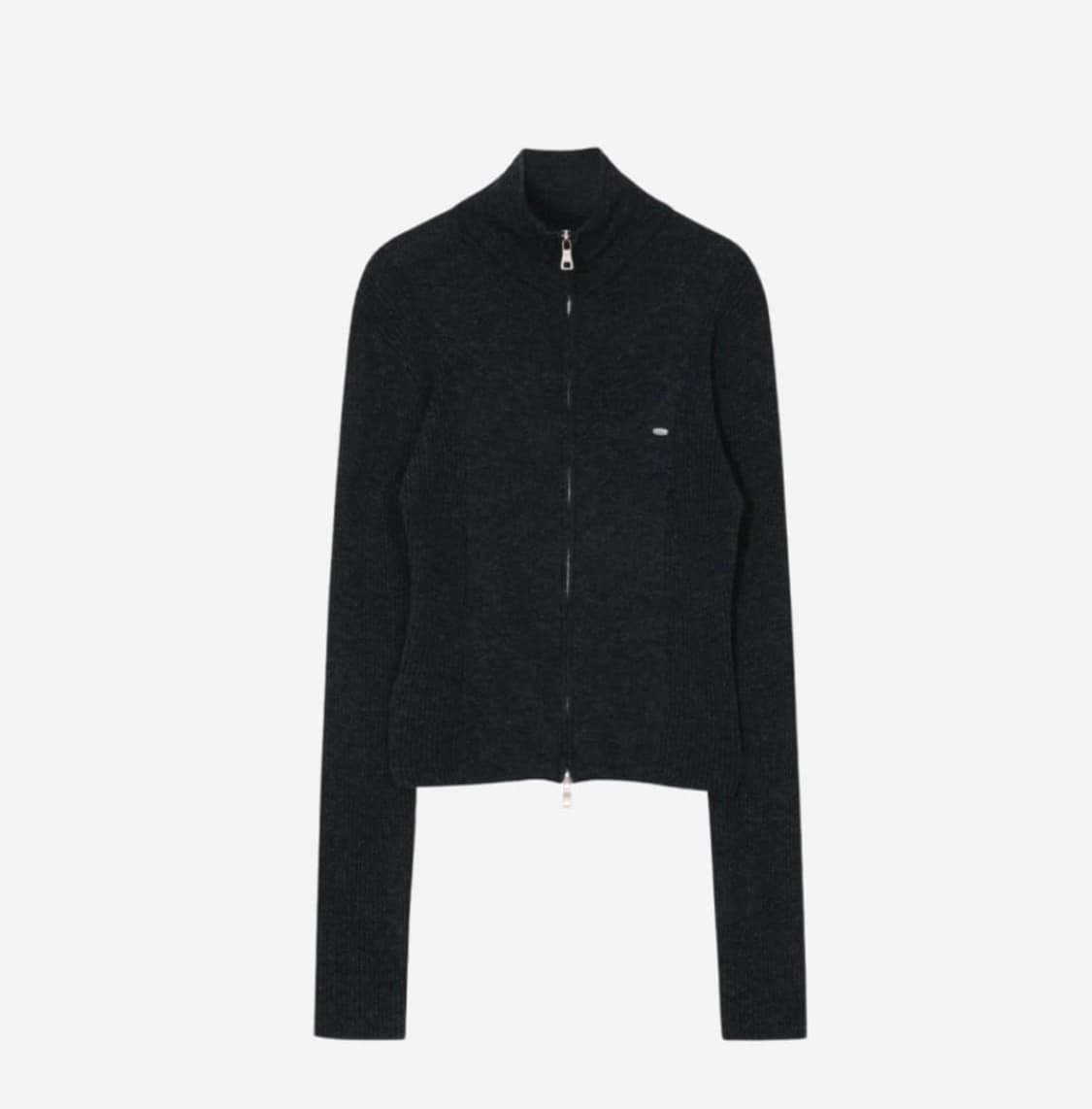 보헤미안 서울 메리노 울 니트집업 상품이미지2