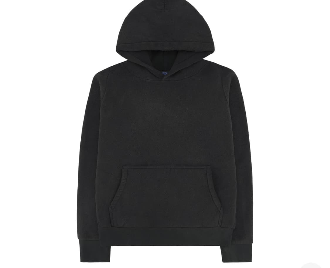 L) 이지 갭 폴라 플리스 레귤러 후디 블랙 상품이미지1