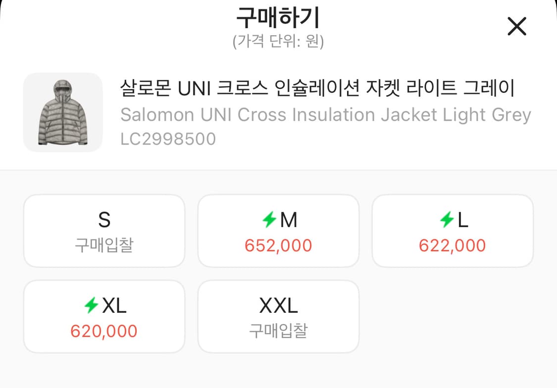 살로몬 인슐레이션 L사이즈 상품이미지2