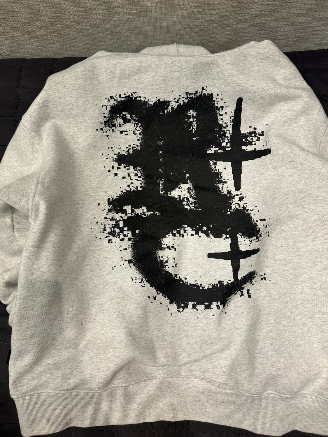 로맨틱크라운 후드집업 화이트멜란지 L 상품이미지2