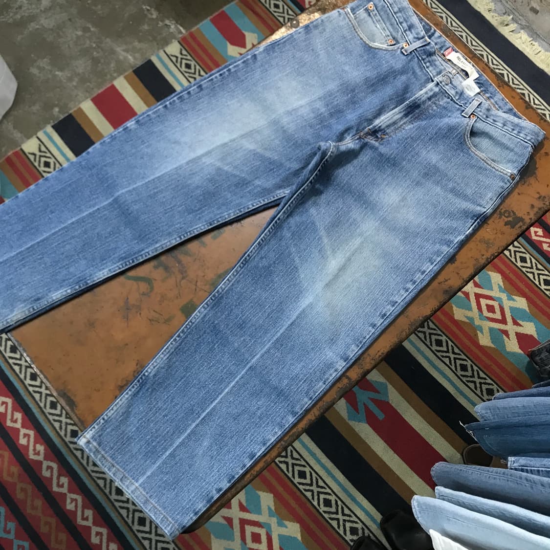 리바이스 550 중청 클래식 워싱 데님 팬츠 허리 34 사이즈  상품이미지2
