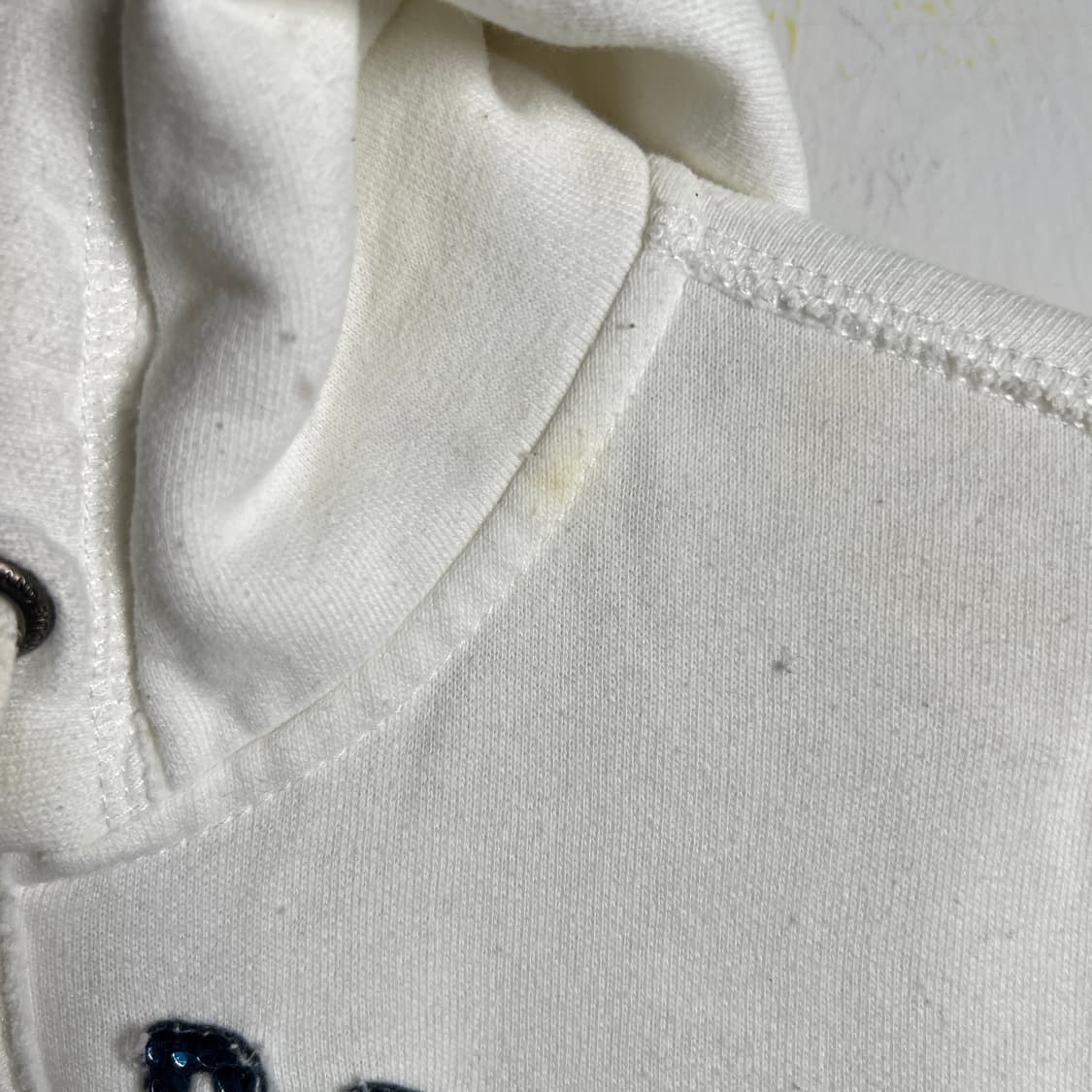 아베크롬비 대장급 y2k 화이트 후드집업 XS 상품이미지8