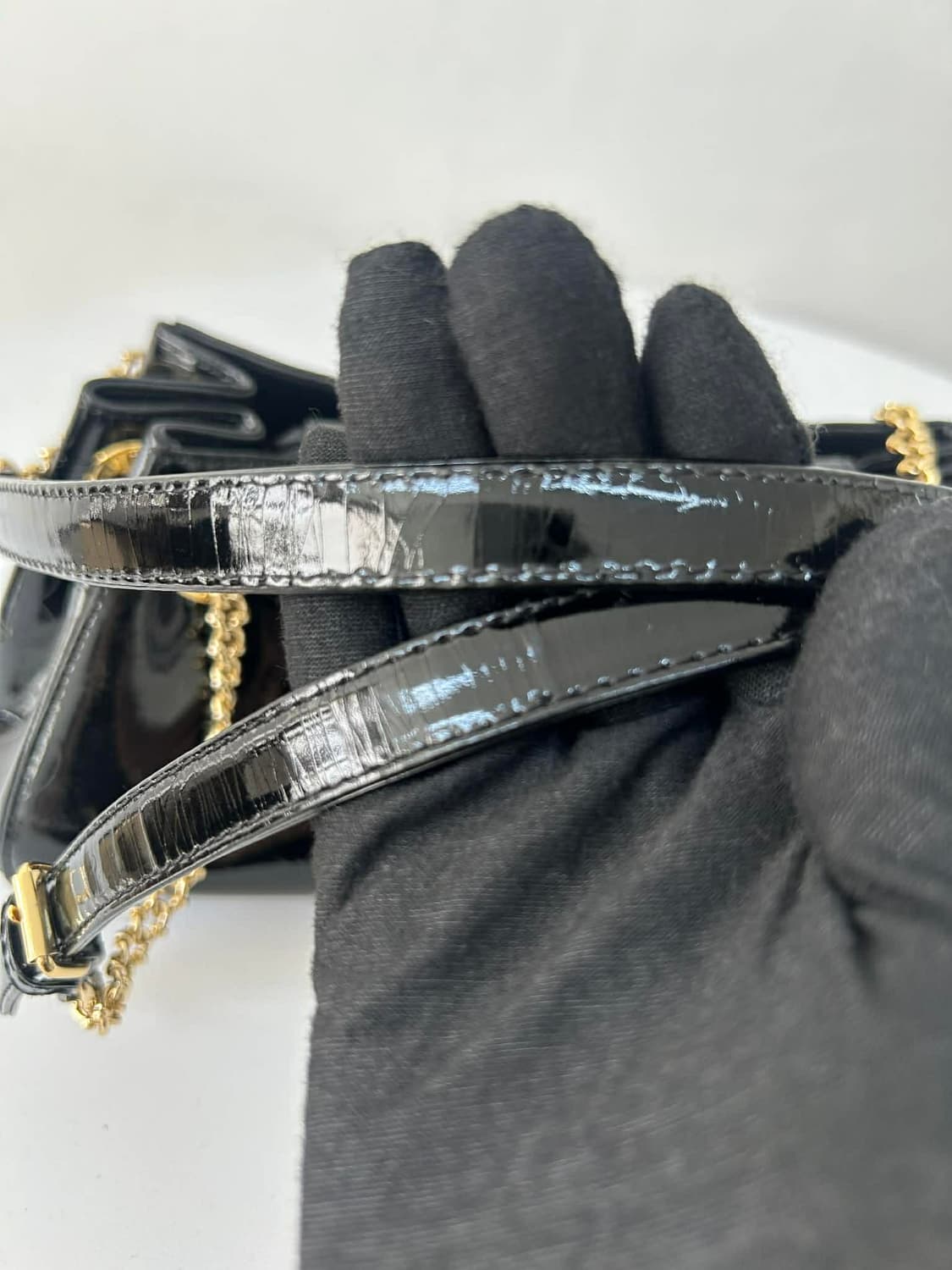 러브캣 페이던트 레더 하트 락 체인 호보 숄더백 상품이미지8