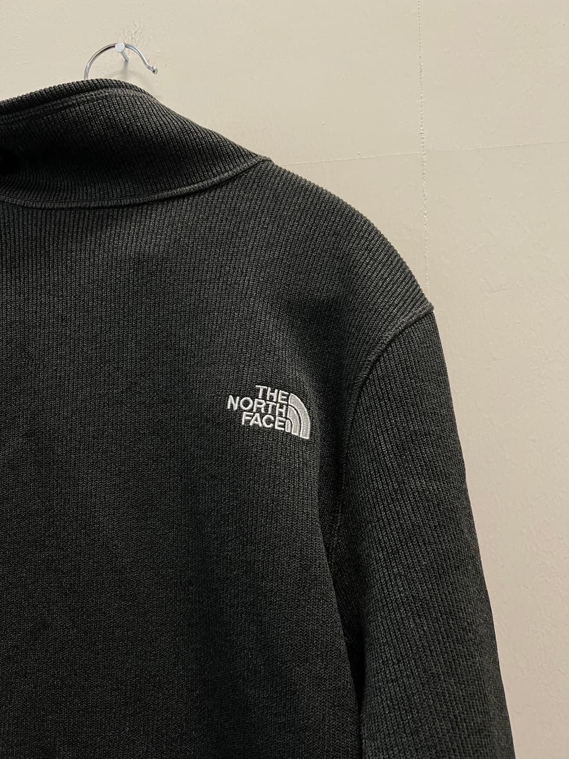 (L) 노스페이스 니트 집업 차콜 상품이미지7