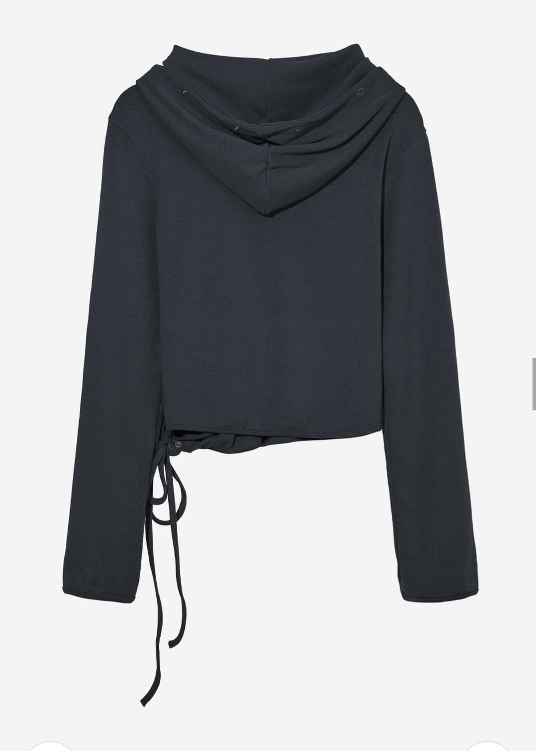 세릭 후드가디건 차콜 상품이미지6