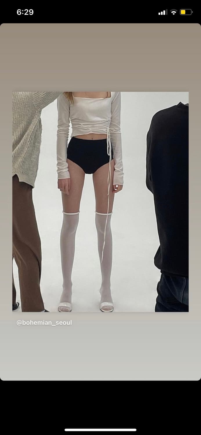 보헤미안서울 Rope Long Sleeve Top In Ivory 상품이미지2