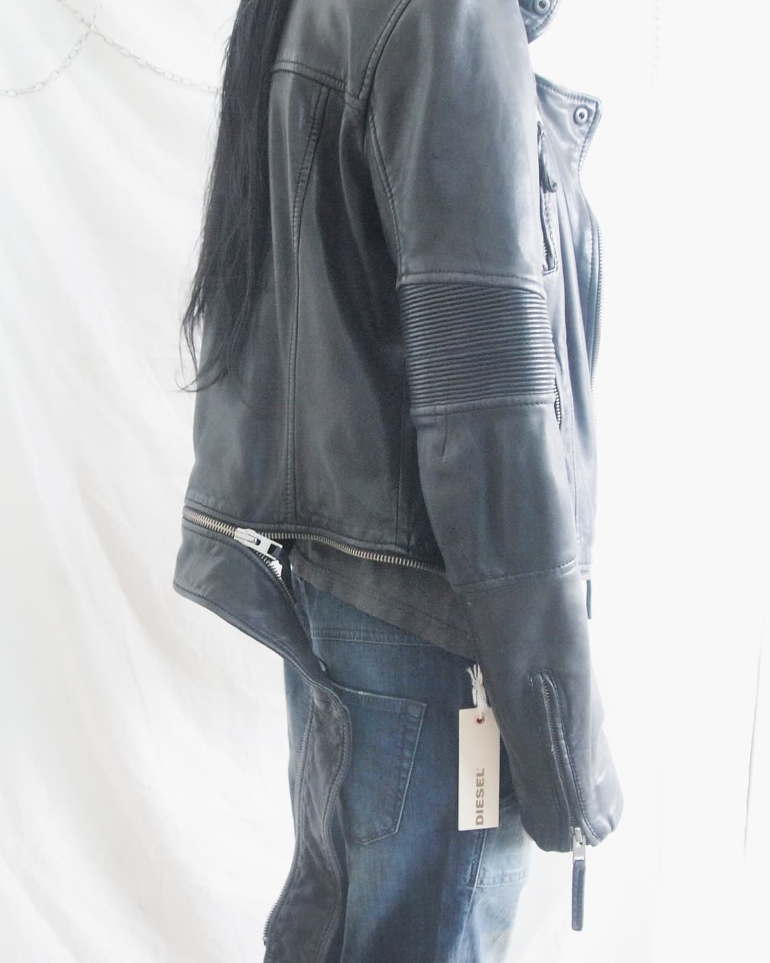 올세인츠 uk 지퍼크롭 라이더자켓 상품이미지3