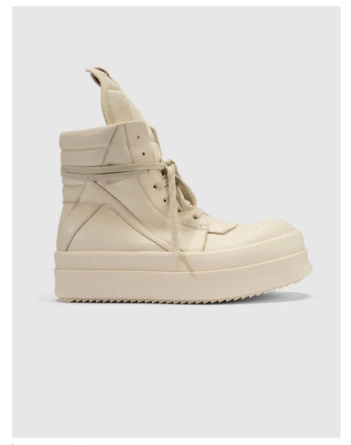 (구매) 릭오웬스 지오바스켓 메가범퍼 밀크 상품이미지1