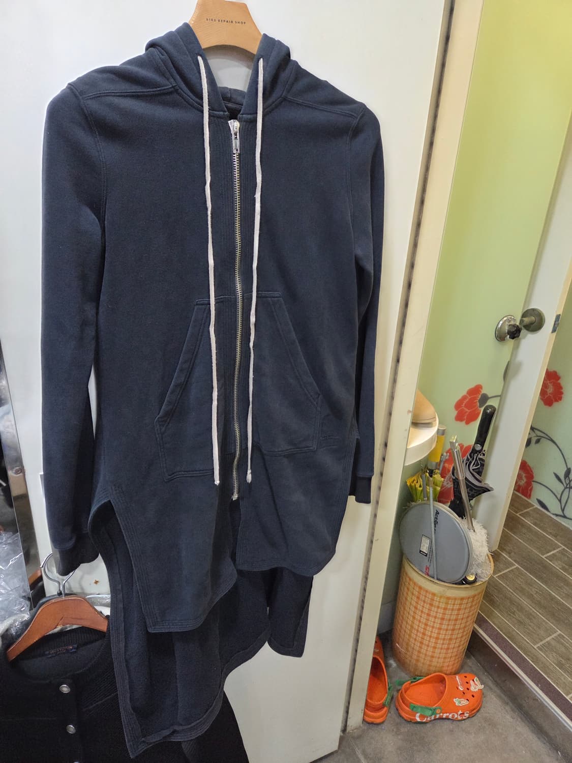 릭오웬스 롱 후드집업 상품이미지1