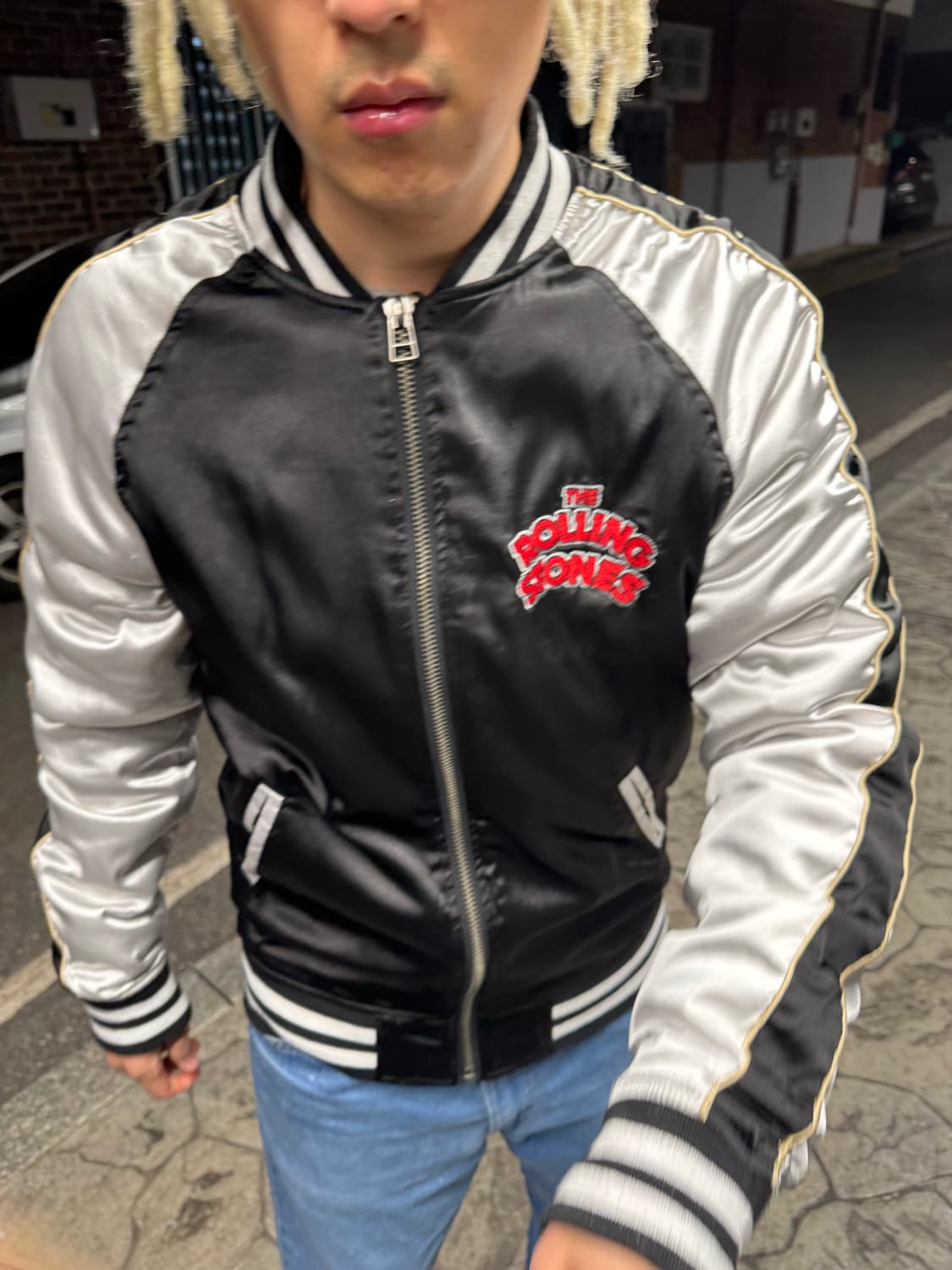 롤링 스톤즈 스타디움 드래곤 새틴 봄버 자켓 상품이미지3