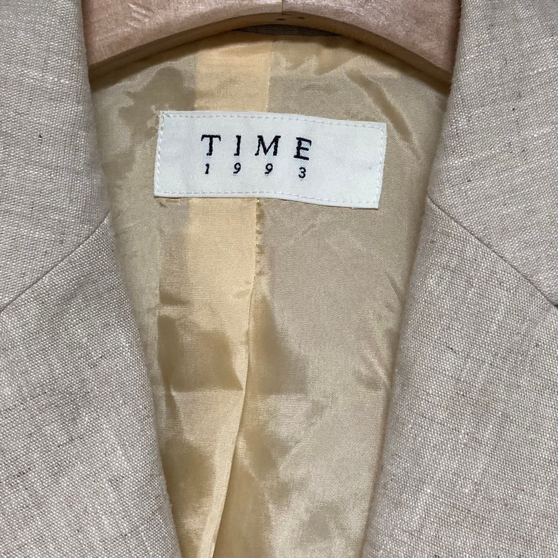 타임 TIME 한섬 린넨 블렌드 싱글 자켓 S 상품이미지3