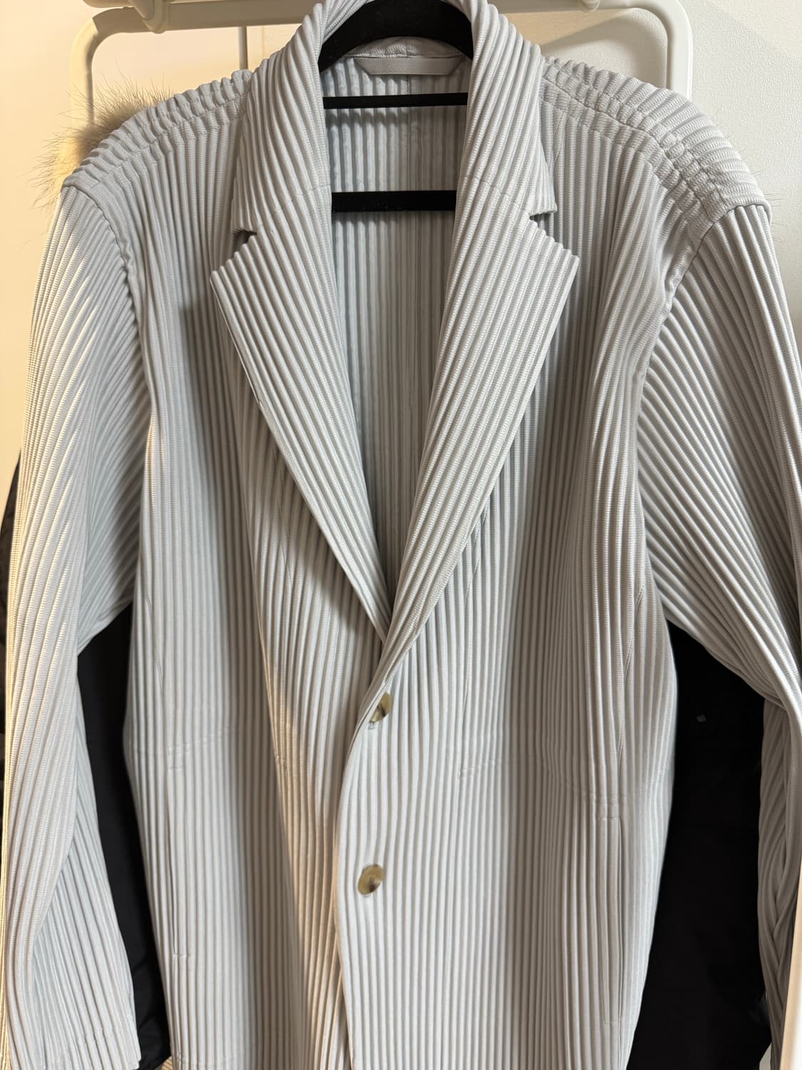 옴므플리세 베이직 자켓 라이트 그레이 3 상품이미지1