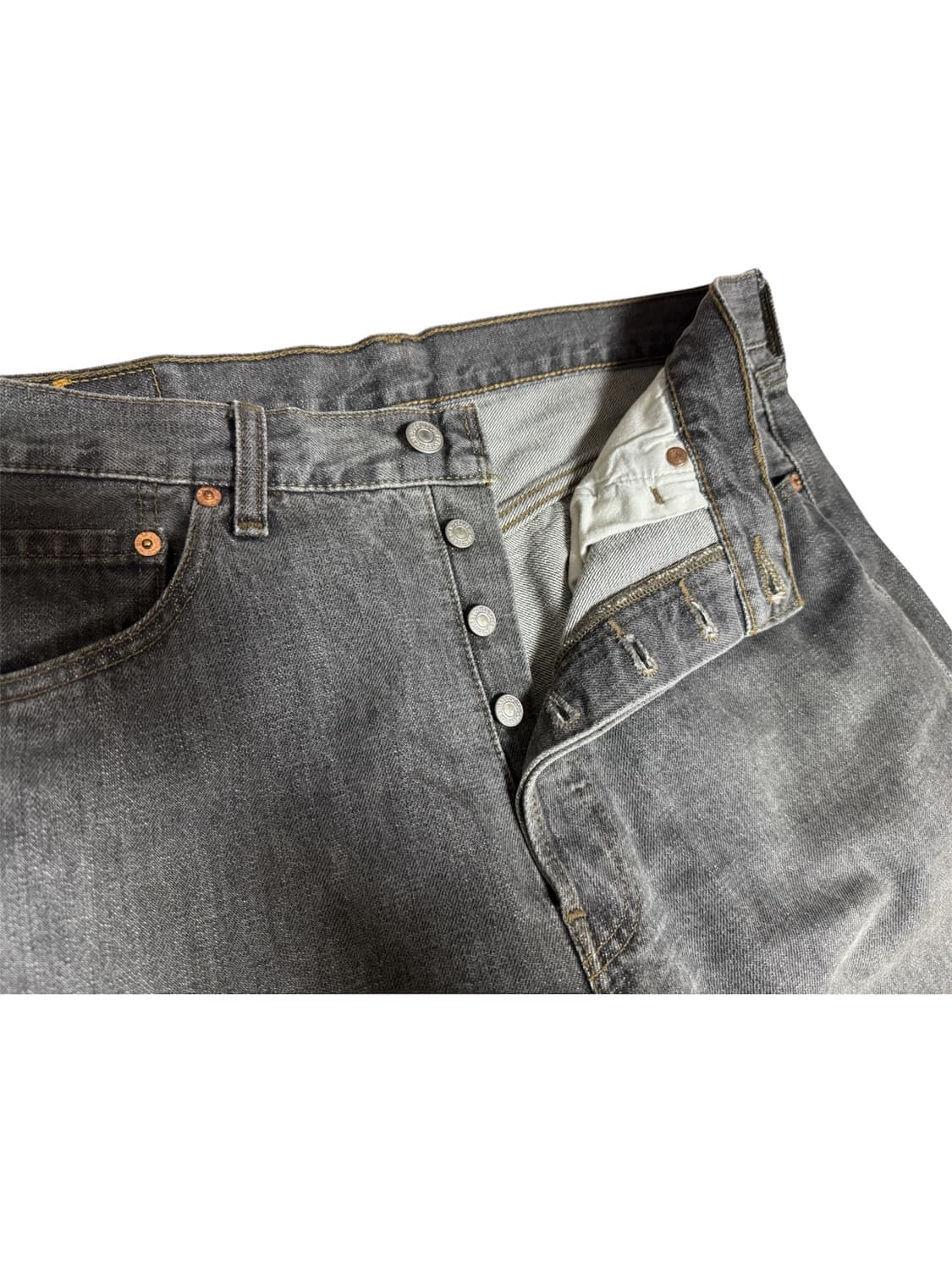 리바이스 501 그레이 팬츠 (허리 33) 상품이미지3