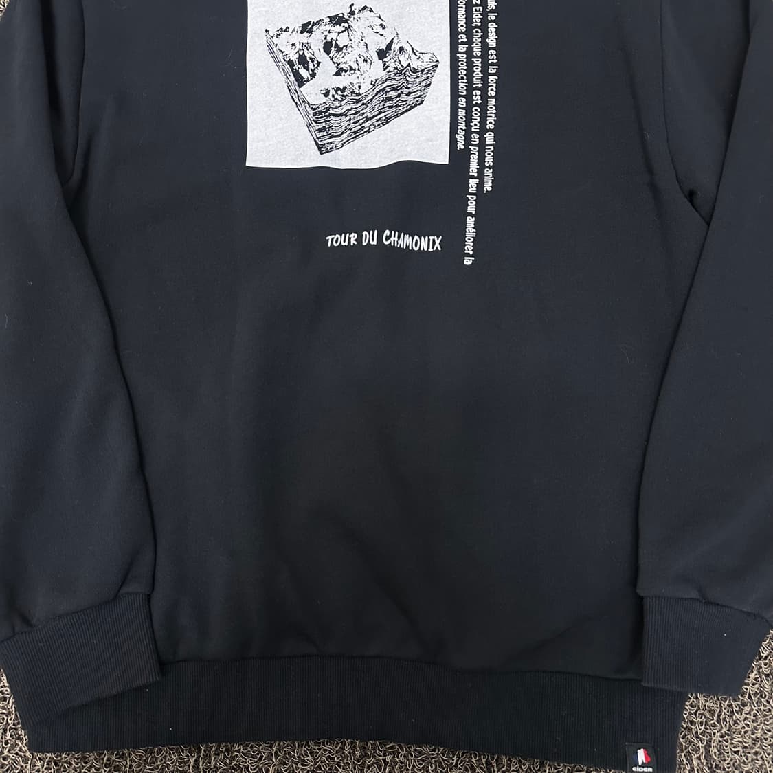 아이더 기모 맨투맨 블랙 100(L) 상품이미지6