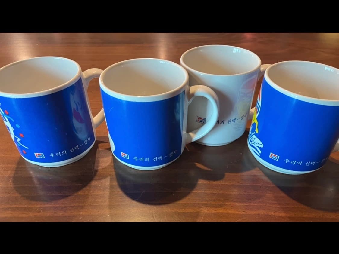 빈티지 펩시 머그컵 4p 상품이미지2