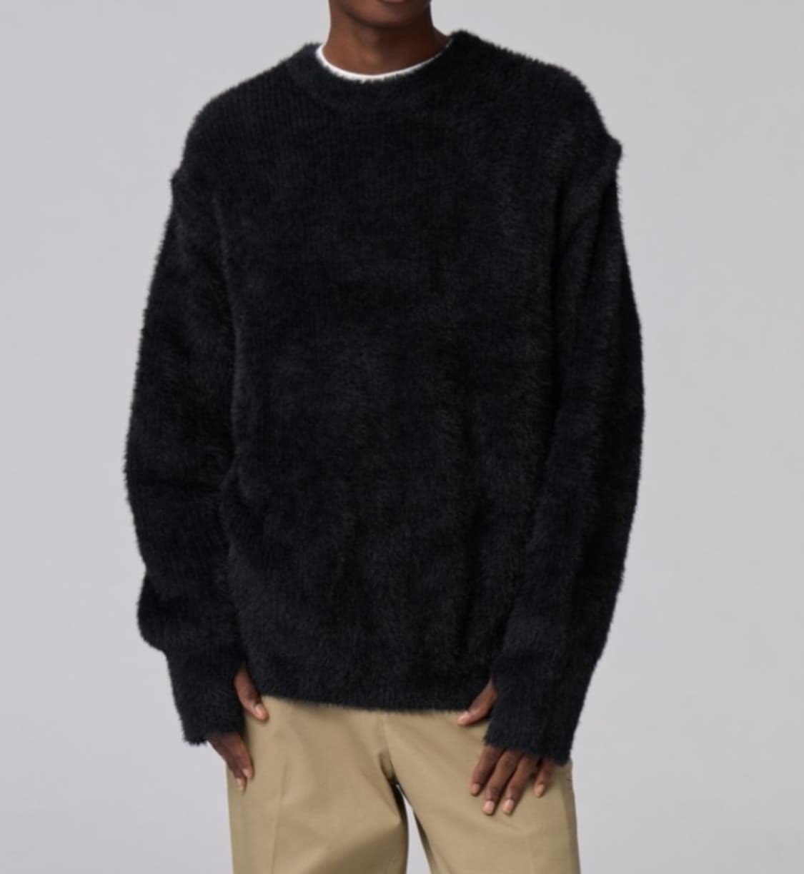 gu x 언더커버 샤기 크루넥 스웨터 니트 [m] 상품이미지1