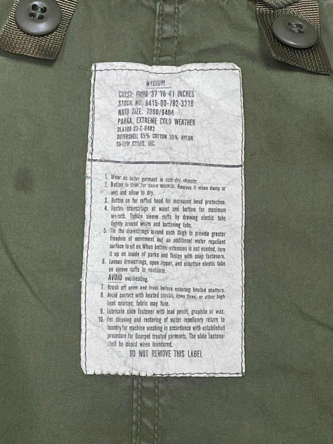 오리지널 m65 피쉬테일 파카 M 상품이미지2