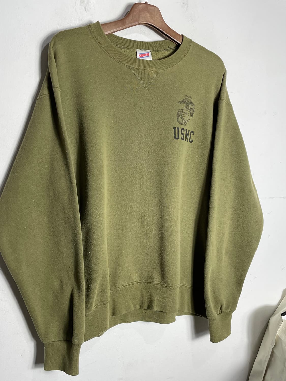 (SOFFE USMC) 소피 미해병대 맨투맨 올리브 상품이미지2