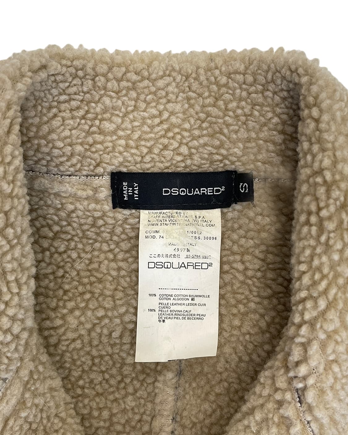 디스퀘어드2 09AW 송아지 가죽 세어링 라이더 자켓 상품이미지10