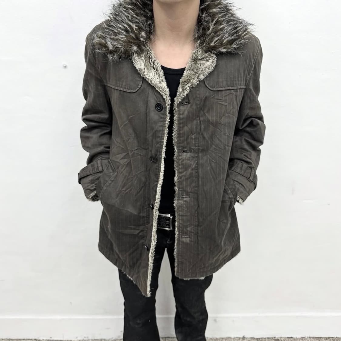 Louis Chavlon fur trimming jacket  상품이미지2
