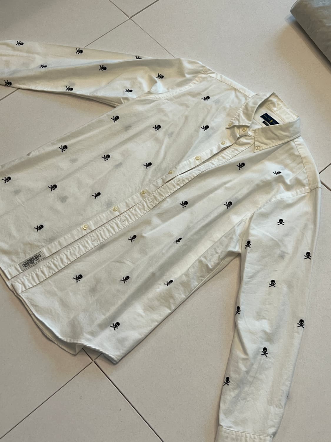 폴로 랄프로렌 해골자수 셔츠 클래식핏 105 상품이미지1