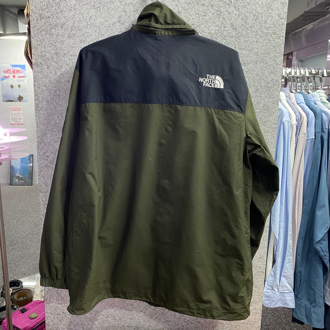 노스페이스 화이트라벨 카슨 마운틴  바람막이 올리브 B3521  상품이미지6