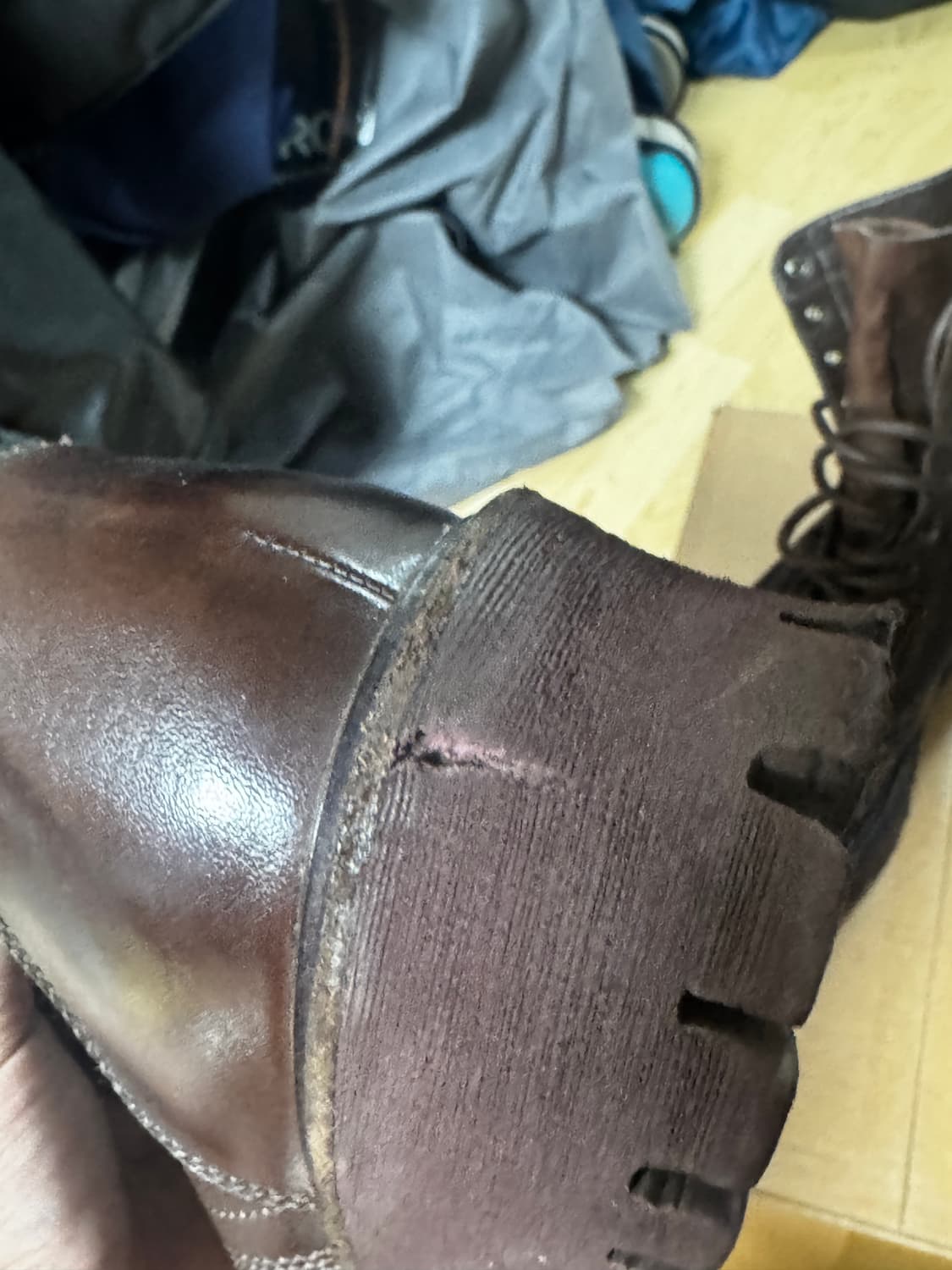 야세 코만도솔 홀스하이드 부츠 브라운 상품이미지4