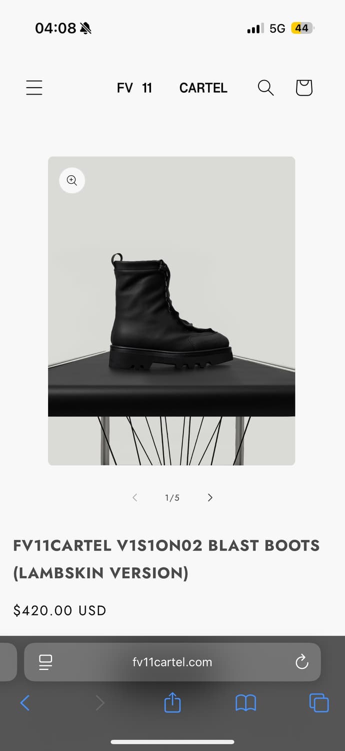 FV11CARTEL BLAST BOOTS (LAMSKIN) 상품이미지1
