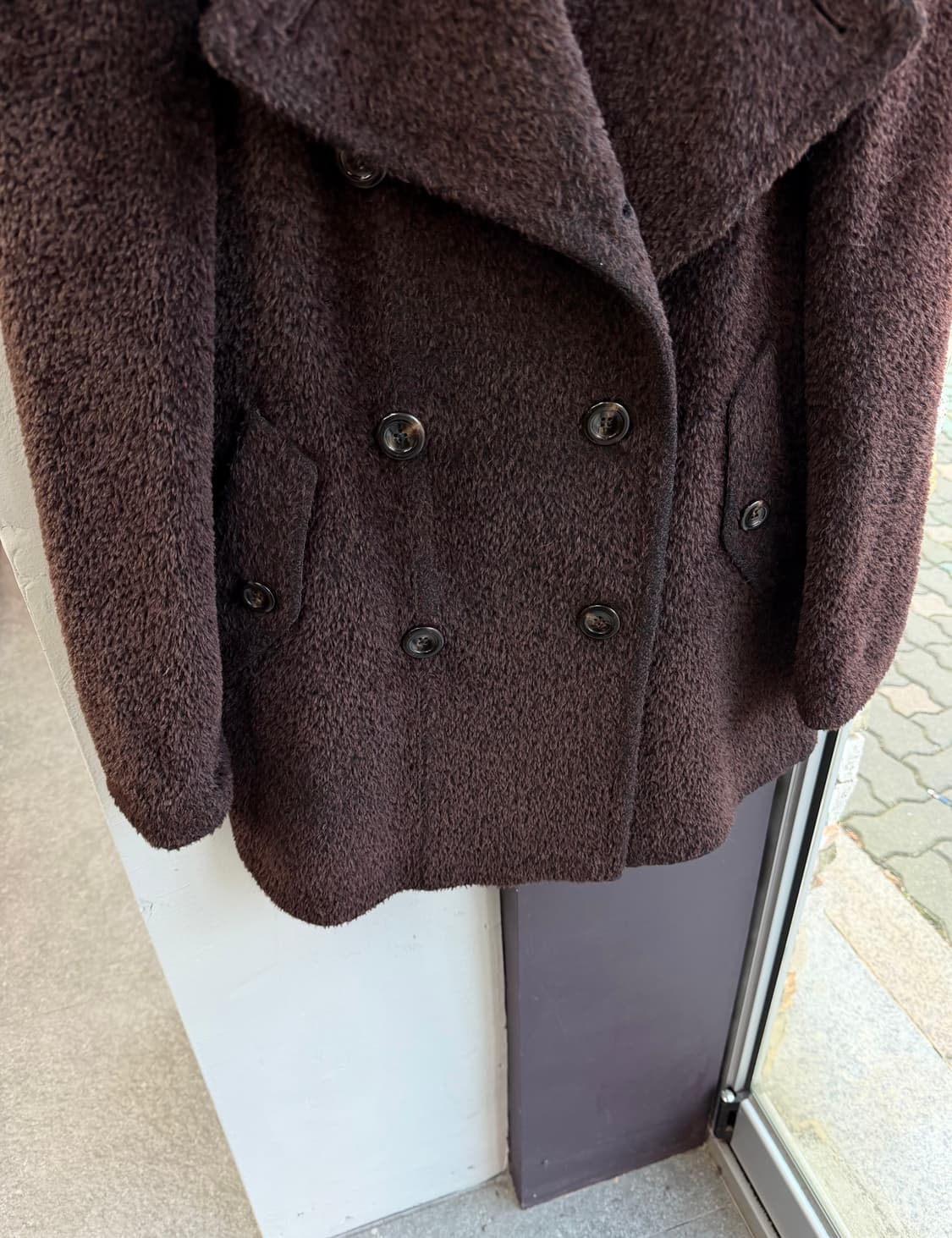 IT44/ 막스마라 알파카 블렌딩 더블 코트 상품이미지4