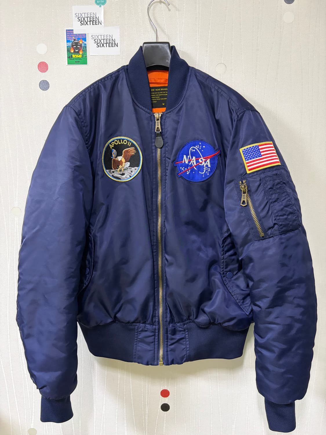 빈티지 MA-1 NASA 항공점퍼 M 상품이미지1