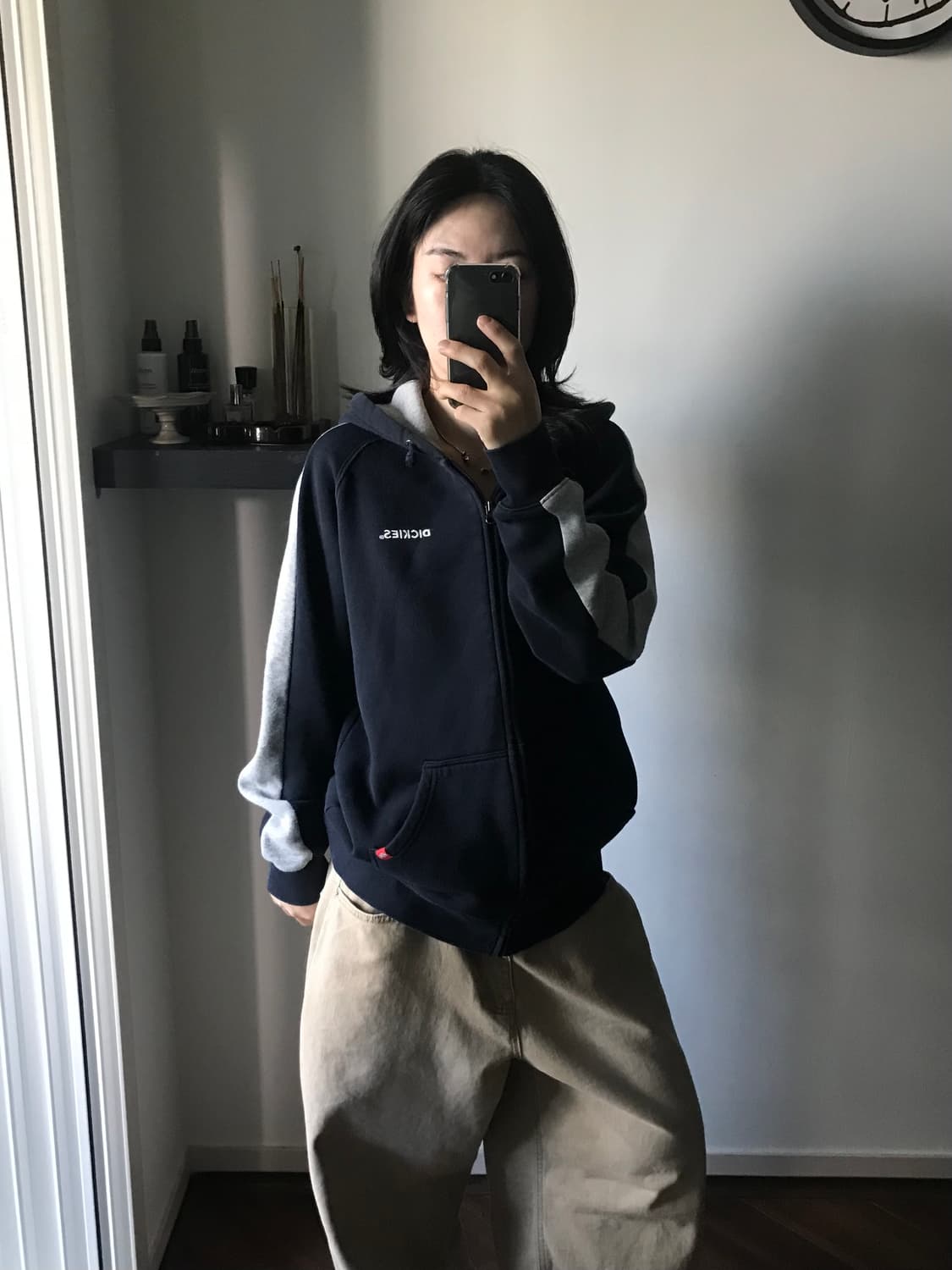 디키즈 가슴로고 사이드라인 후드집업 상품이미지3