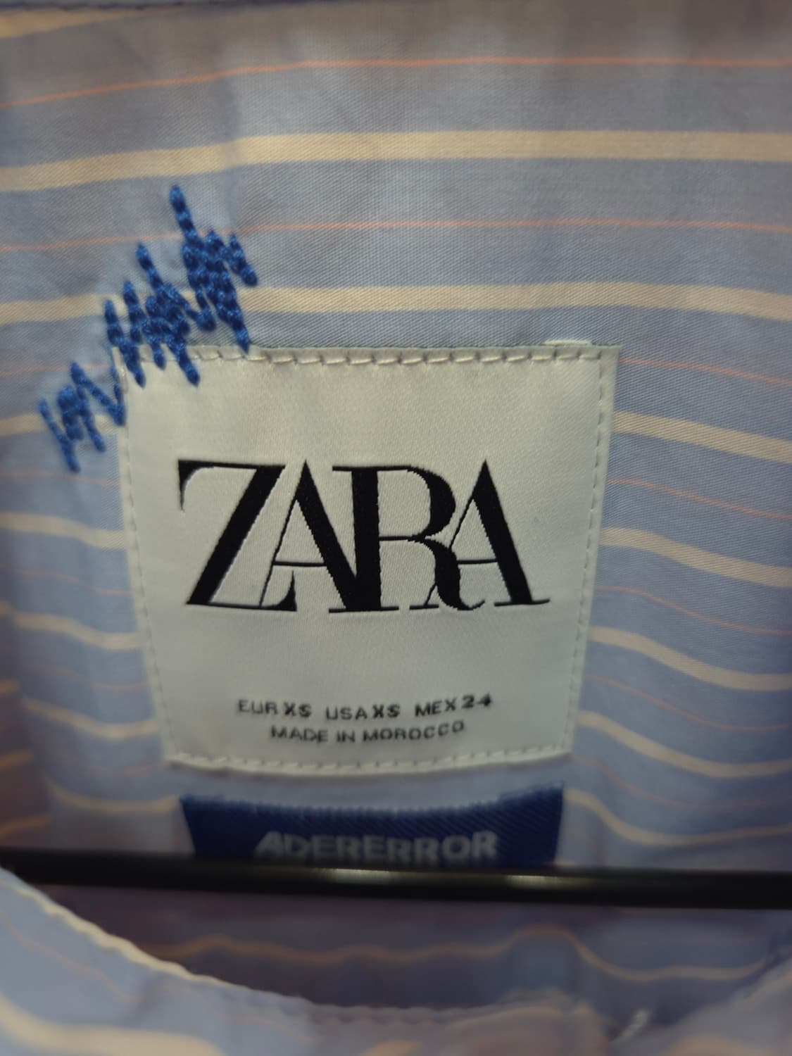 XS 자라X아더애러 스트라이프 포플린 셔츠 상품이미지2