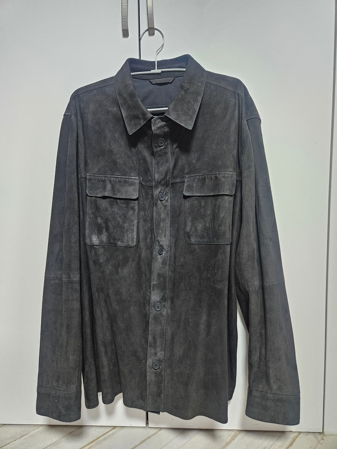 마시모두띠 고트스킨 스웨이드 자켓 2XL 상품이미지1