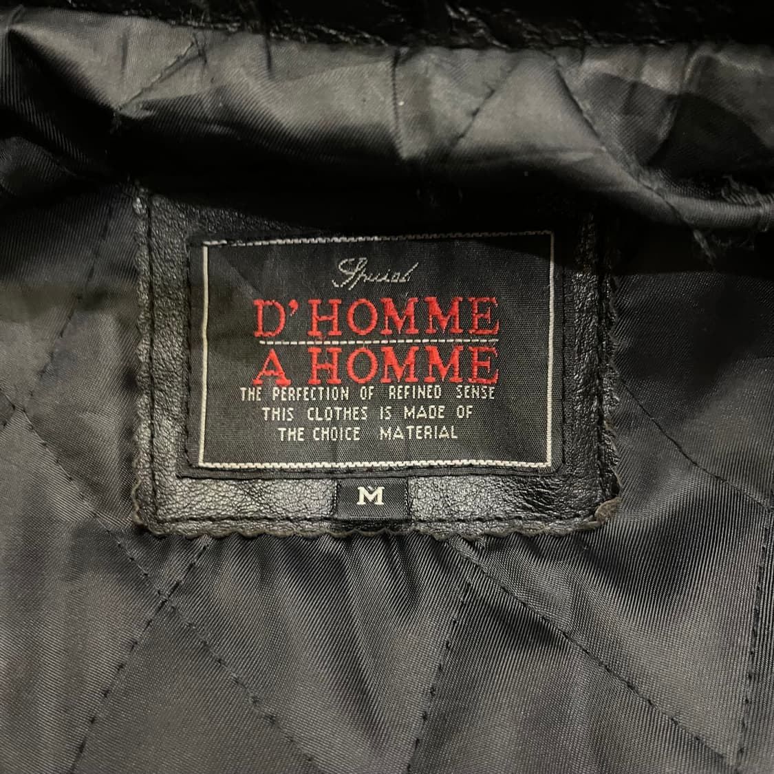 Vintage D'HOMME 양가죽 레더 카코트 상품이미지6