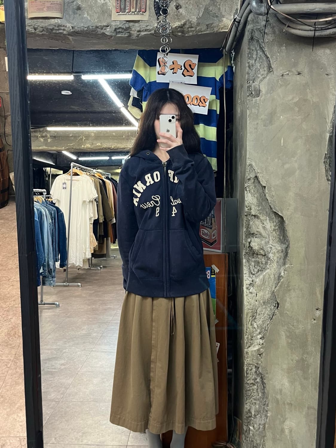 후아유 후드집업 네이비 L #csz3826 상품이미지2