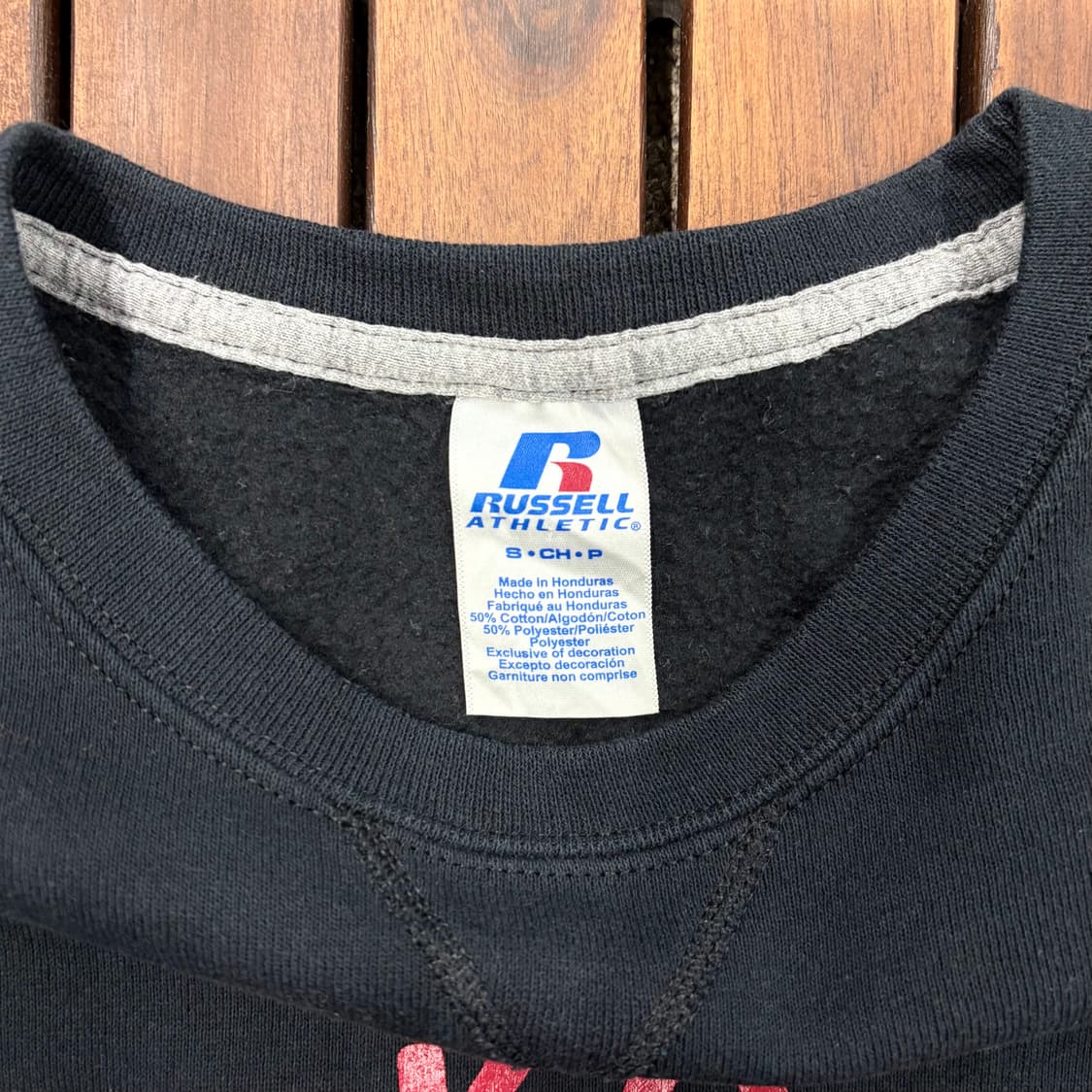 (L) 러셀 프린팅 래귤러핏 기모 맨투맨 상품이미지5