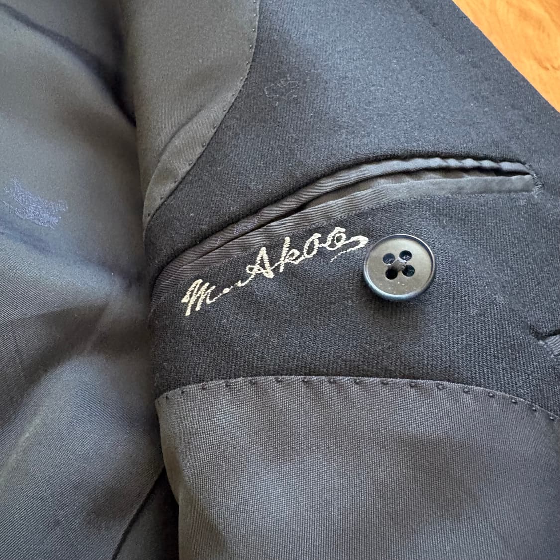 버버리 네이비 울 더블 자켓 상품이미지5