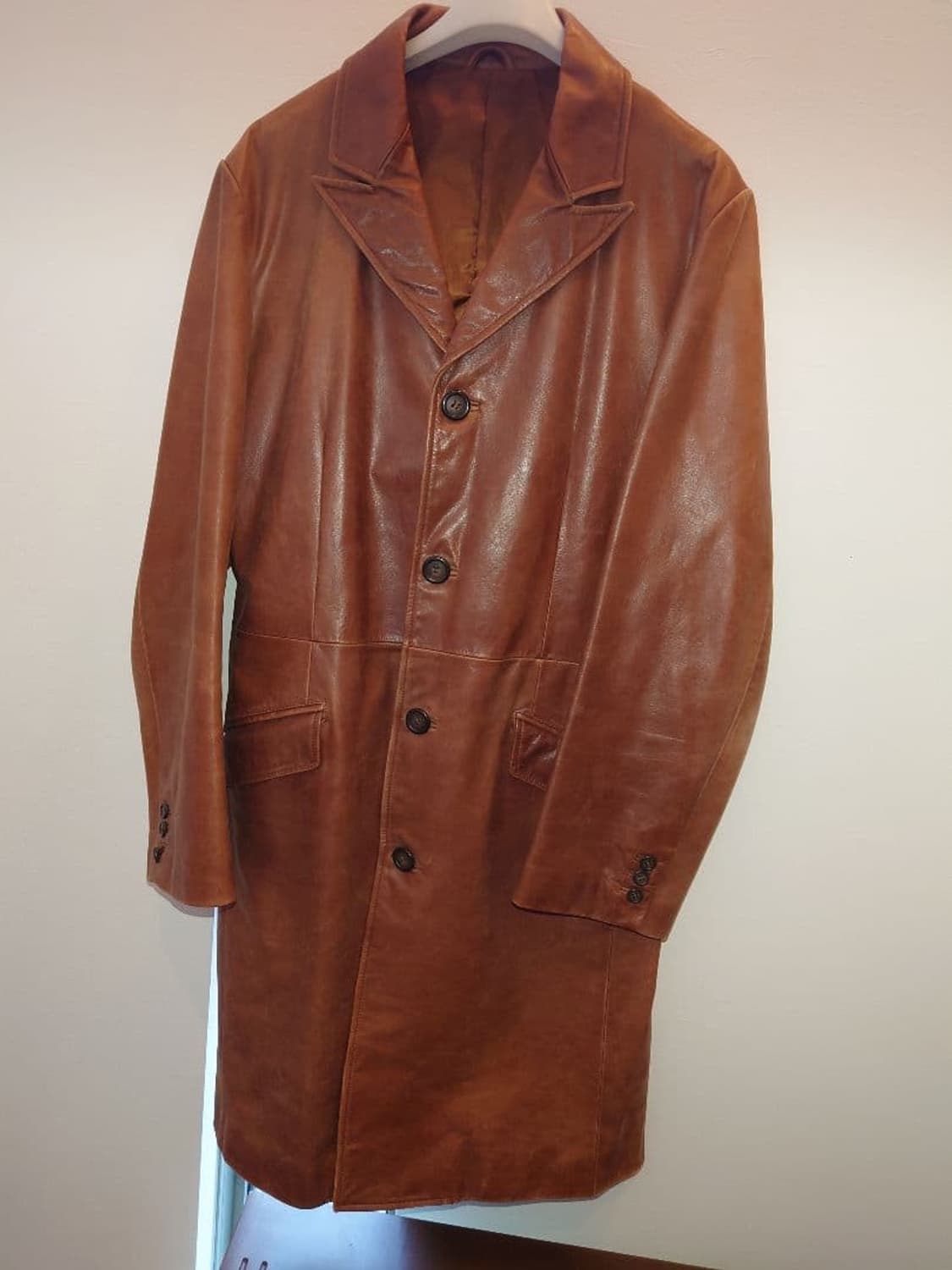 토네이도 마트 레더 코트 브라운 L 상품이미지1