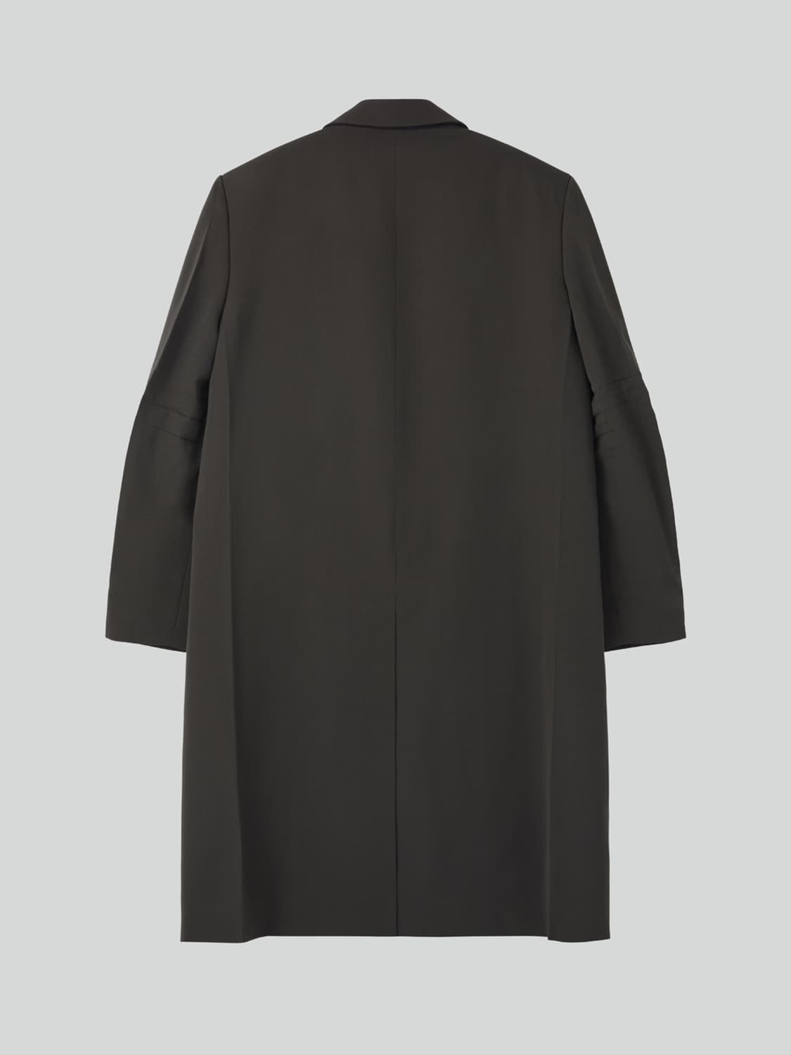 렉토 RECTO 슬리브 크리즈 울 코트 차콜 상품이미지9