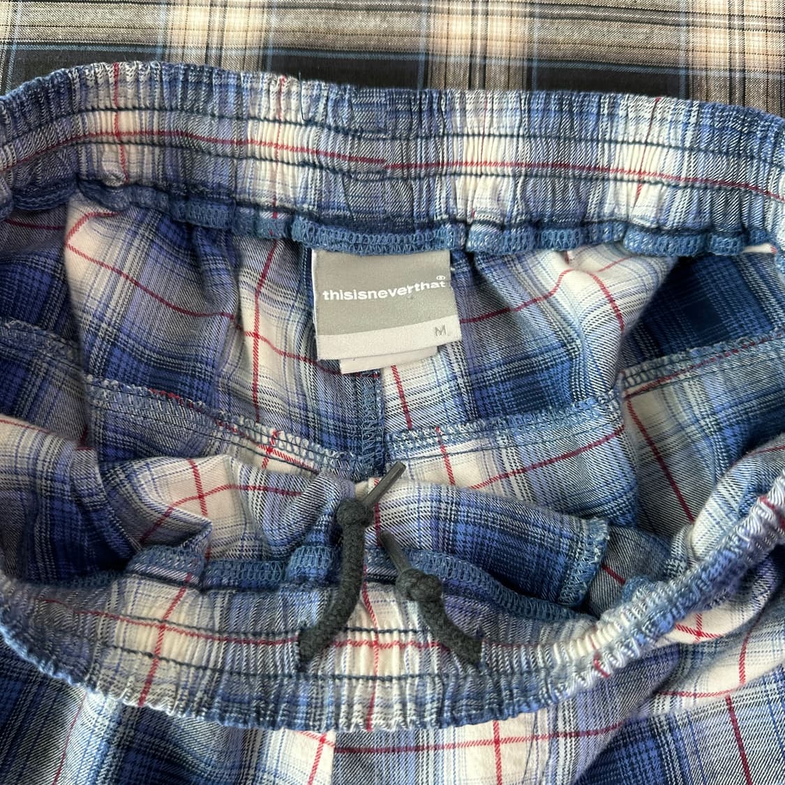 디스이즈네버댓 블루 체크 팬츠 초기버전 상품이미지4